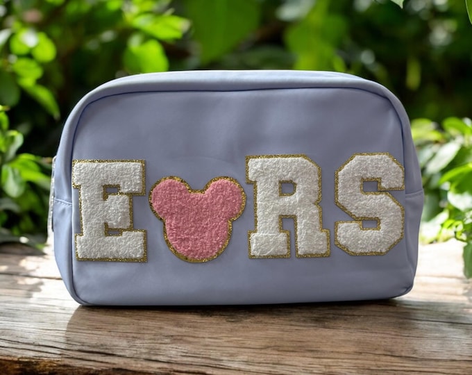 Disney Mickey Minnie Ears Bag Travel Cosmetic Bag