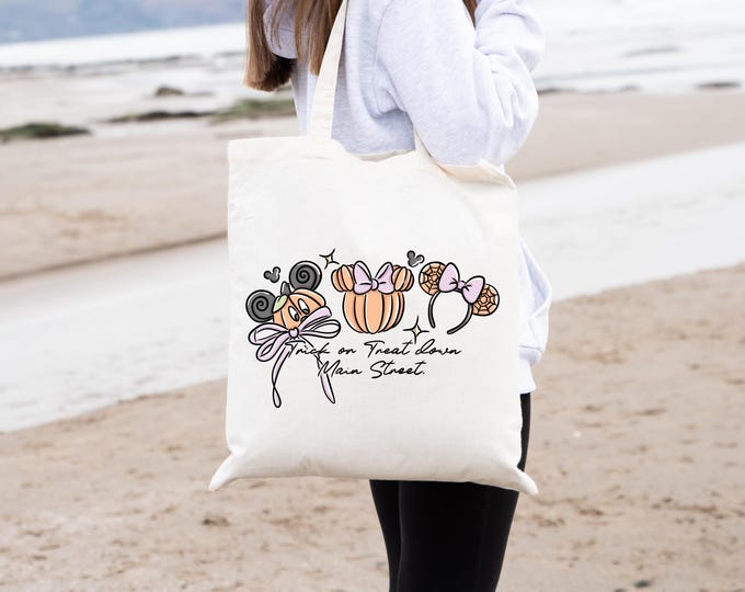 Disney Inspired Halloween Tote Bag Trick or Treat Tote