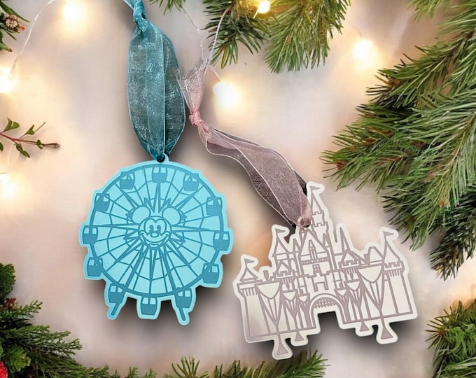 Disneyland California Adventure Christmas Ornament Set