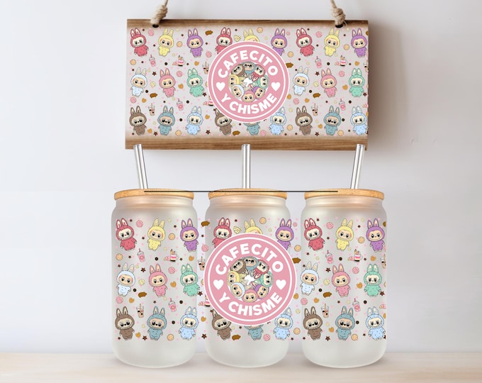 Cartoon Doll UV DTF Tumbler Wrap Cup Same Day Printing
