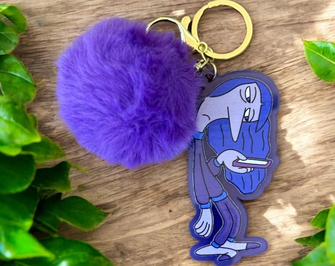 Disney Inside Out Ennui Keychain/Bag Tag