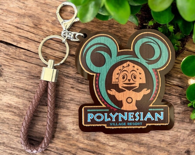 Disney Polynesian Bag Tag Keychain Resort Accessories
