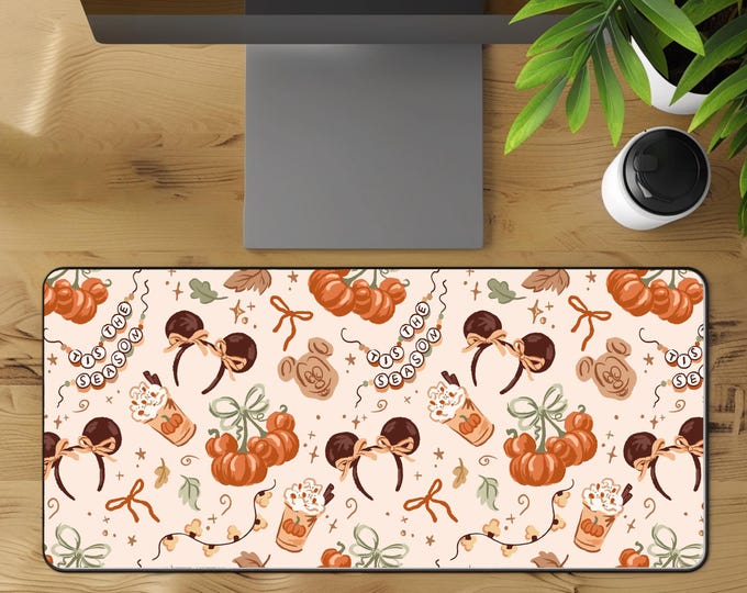 Disney Fall Halloween Mickey Desk Mat Mousepad Office Decor
