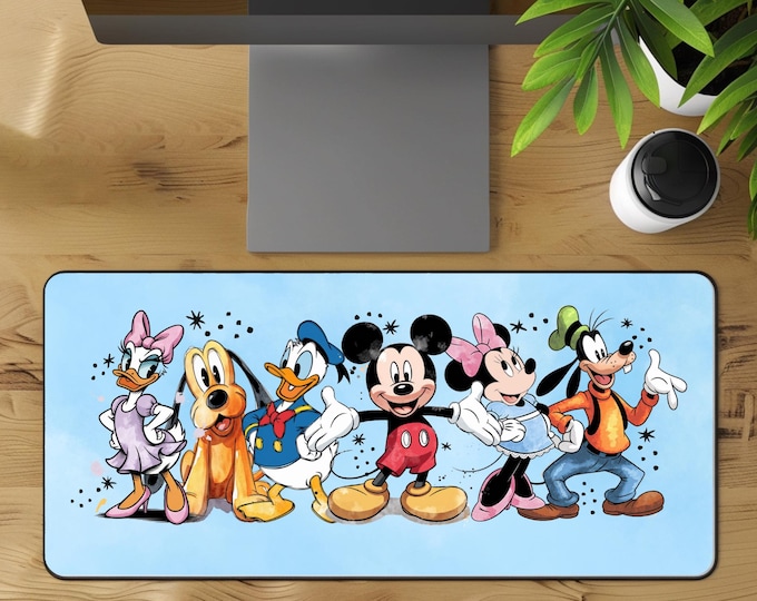 Disney Mickey Minnie Donald Desk Mat Office Decor Mouse Pad