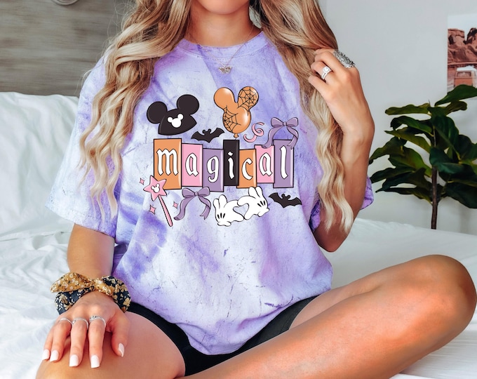 Disney Mickey Magical Halloween Comfort Color T-Shirt