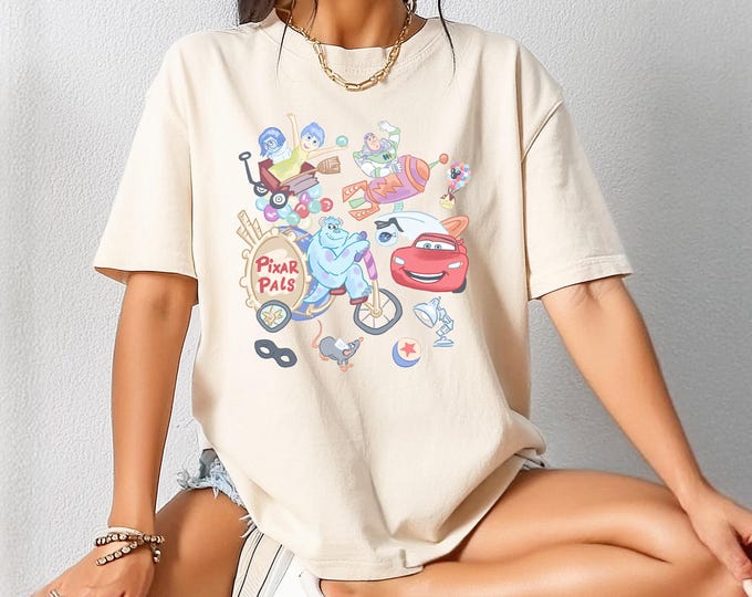 Disney Pixar Cars Monsters Comfort Colors T-Shirt
