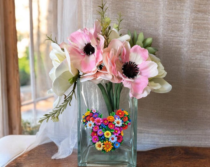 Disney Minnie Mickey Glass Vase Flower Vase