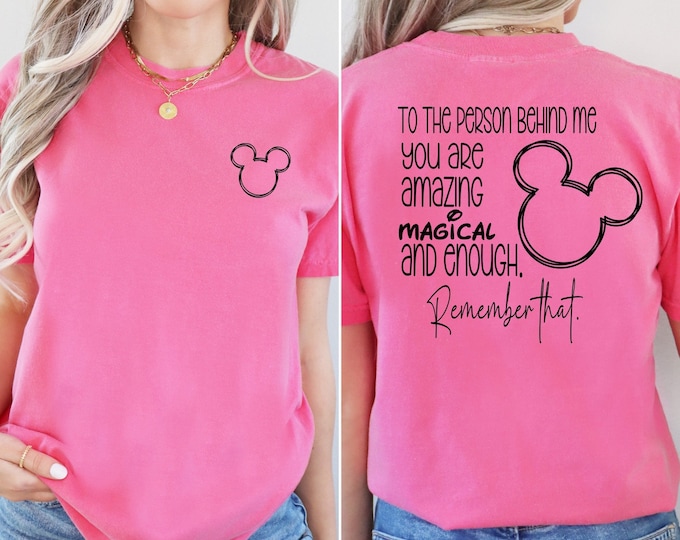 Disney Mickey Dear Person Behind Me T Shirt