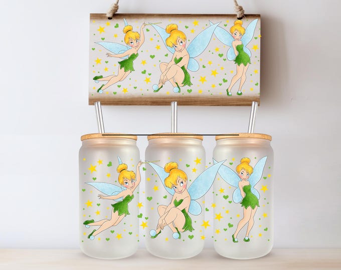Disney Tinkerbell UV DTF Tumbler Wrap Same Day Printing