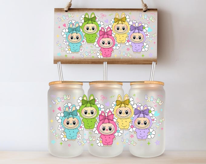 Cartoon Doll UV DTF Tumbler Wrap Cup Same Day Printing