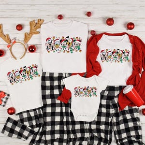 Disney Mickey Minnie Christmas Family Matching Pajamas Shirt