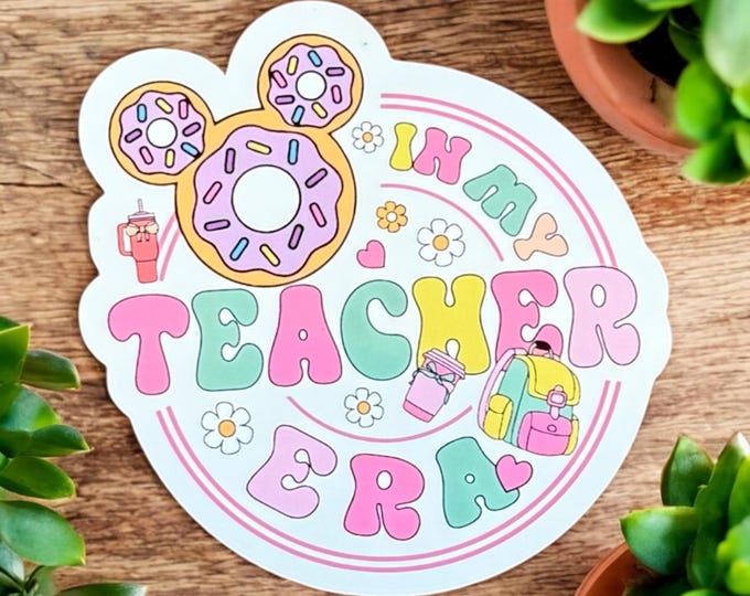 Disney Snacks Mickey Teacher Sticker