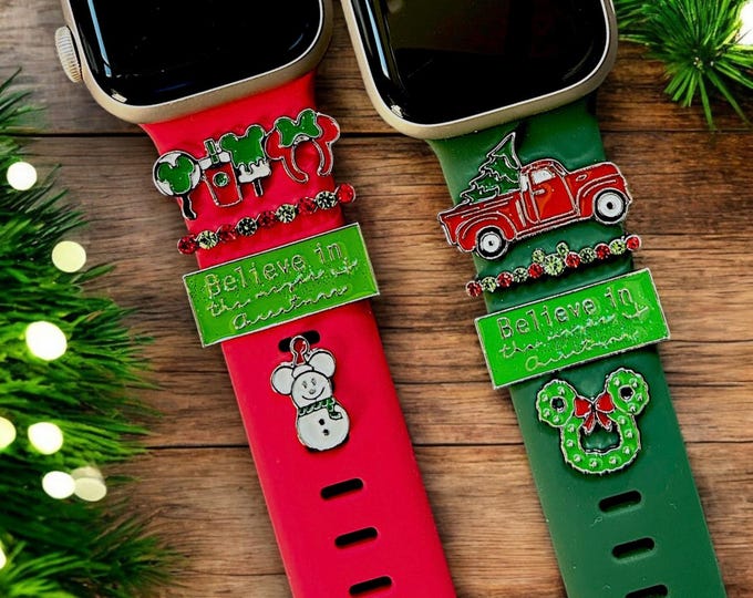 Disney Christmas Apple Watch Band With Charms