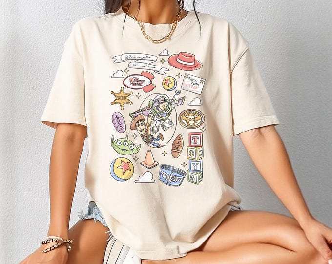 Disney Toy Story T-Shirt Comfort Color Coquette