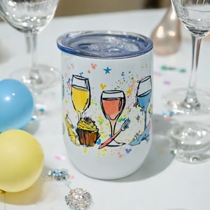Disney Princess Stemless Wine Glass 12 OZ