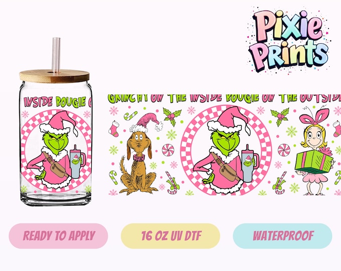 Mean One UV DTF Tumbler Wrap Same Day Cup Sticker