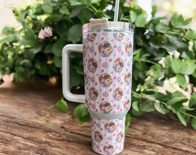 Disney Up! Carl Ellie Stanley Style Tumbler 40 OZ Cup