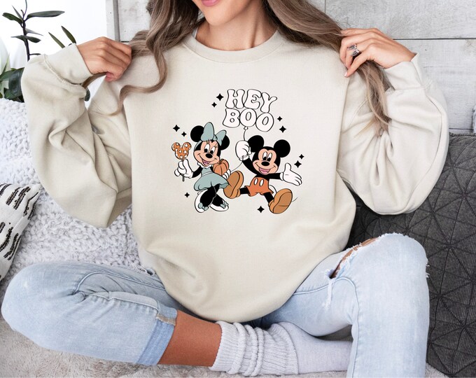 Disney Mickey Minnie Halloween Sweatshirt
