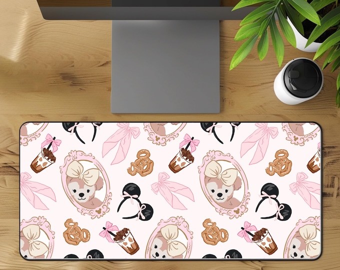 Disney Mickey Duffy Desk Mat Coquette Office Decor