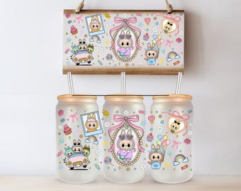Cartoon Doll UV DTF Wrap Tumbler Cup Same Day Print