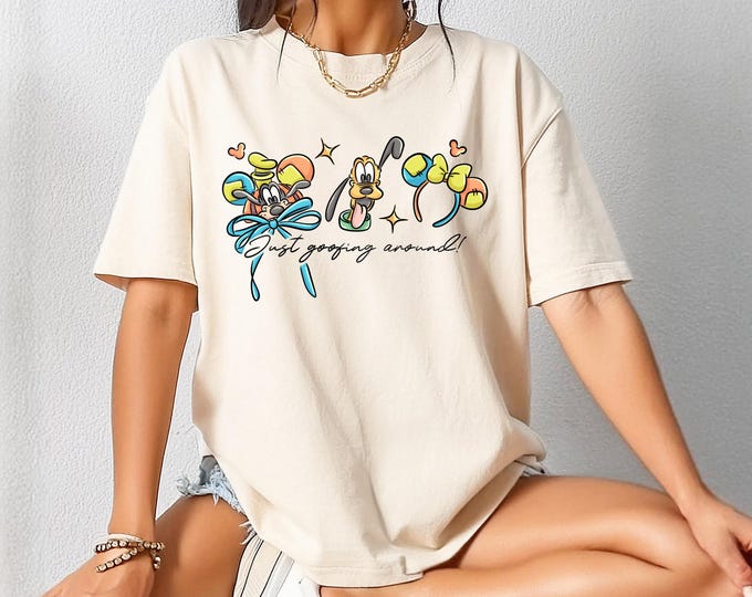 Disney Goofy Comfort Color T-Shirt Park Vacation Shirt