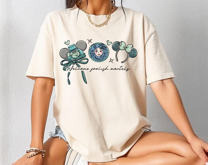 Haunted Mansion Coquette Comfort Color T-Shirt Halloween Shirt