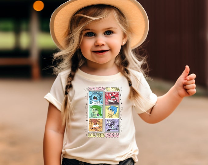 Inside Out 2 Toddler Feel All The Feels T-Shirt