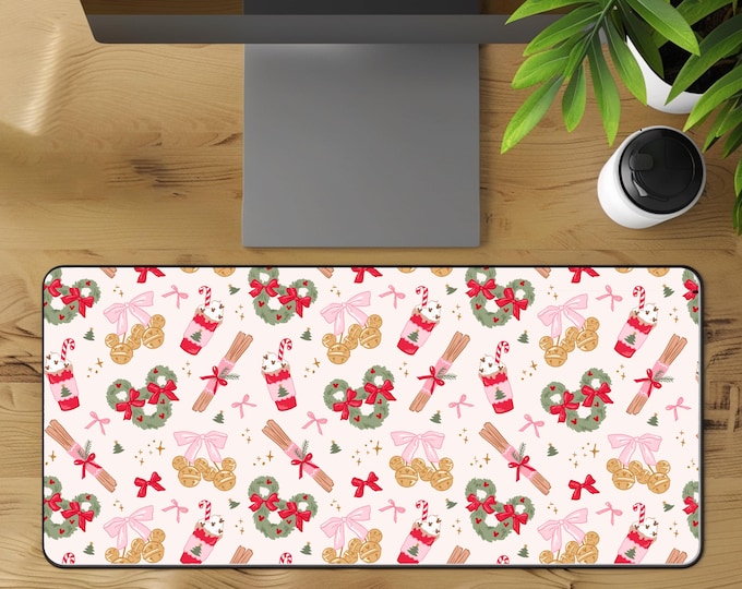 Disney Mickey Christmas Desk Mat Mousepad Office Decor