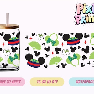 Disney Mickey Mulan UV DTF Tumbler Wrap Same Day Cup Sticker