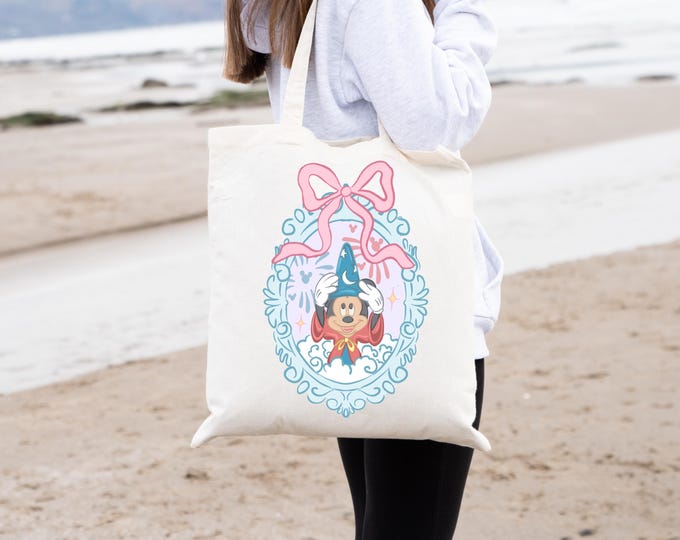 Disney Fantasmic Tote Bag Sorcerer Mickey Park Bag