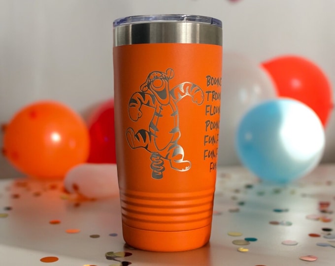 Tigger Inspired Disney Tumbler