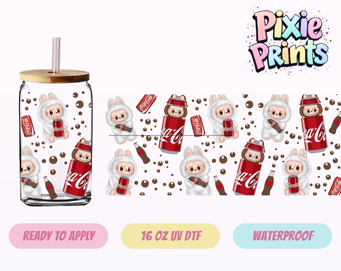 Cartoon Doll UV DTF Tumbler Wrap Cup Same Day Printing