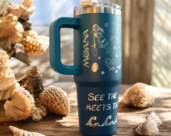 Disney Moana 30 OZ Engraved Tumbler