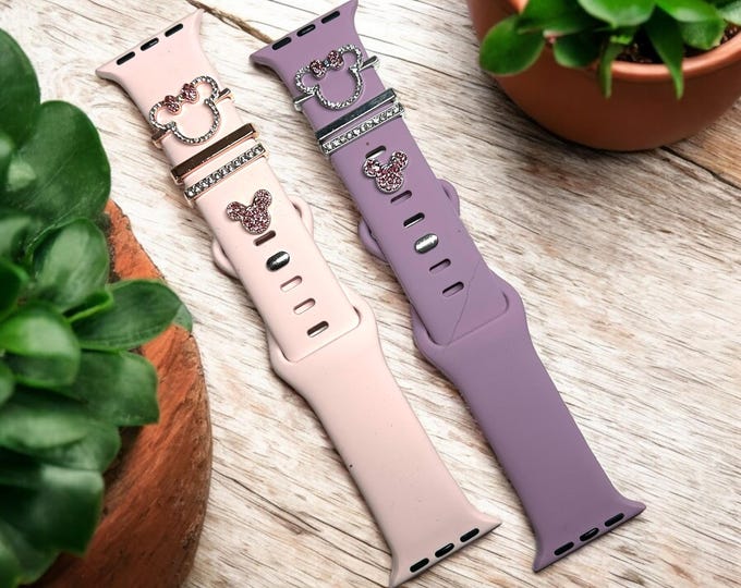 Minnie Mouse Apple Watch Band with Charms