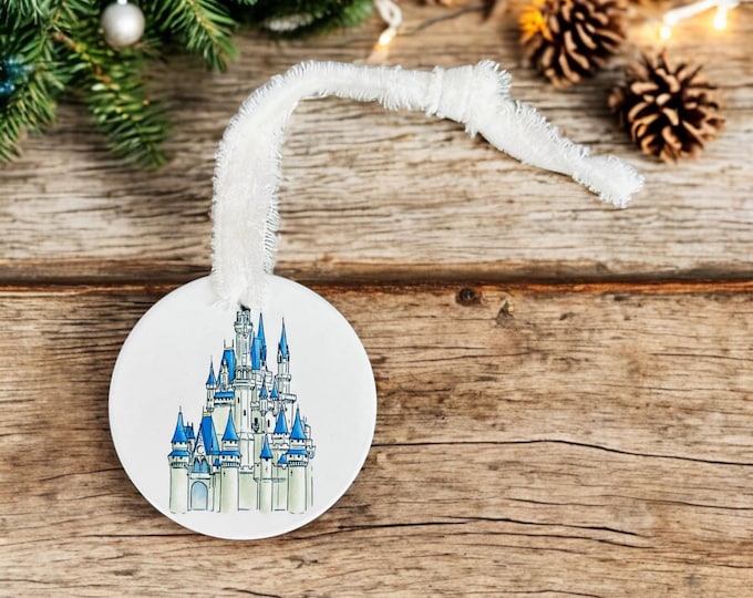 Disney Christmas Castle Tree Ornament