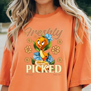 Disney Orange Bird Comfort Color T-Shirt Epcot Festival of the Arts