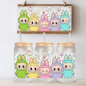 Cartoonpop 16 OZ UV-DTF beker sticker wrap Same Day print cup