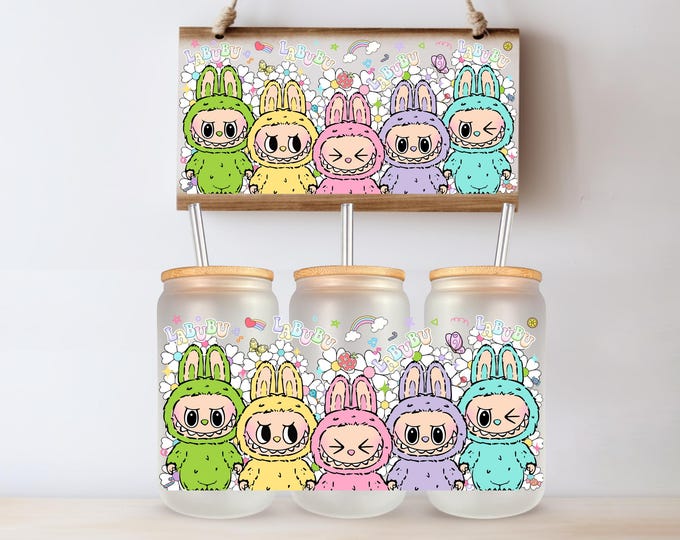 Cartoon Doll 16 OZ UV DTF Tumbler Wrap Same Day Print Cup Decal