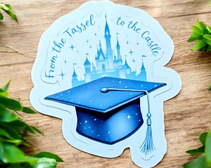 Disney Tassel to the Castle Sticker Graduation Class of 2025