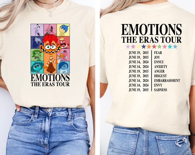 Inside Out 2 Emotions Eras Tour T-Shirt