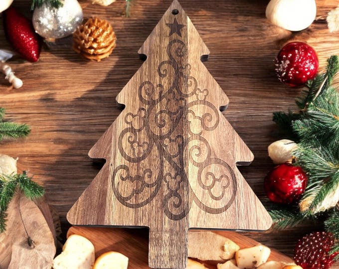 Disney Mickey Christmas Charcuterie Board