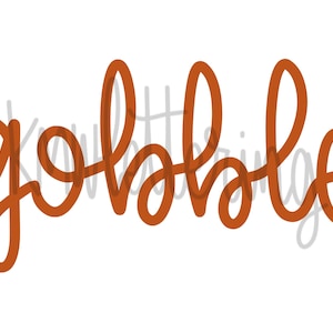 Gobble Hand Lettered Design