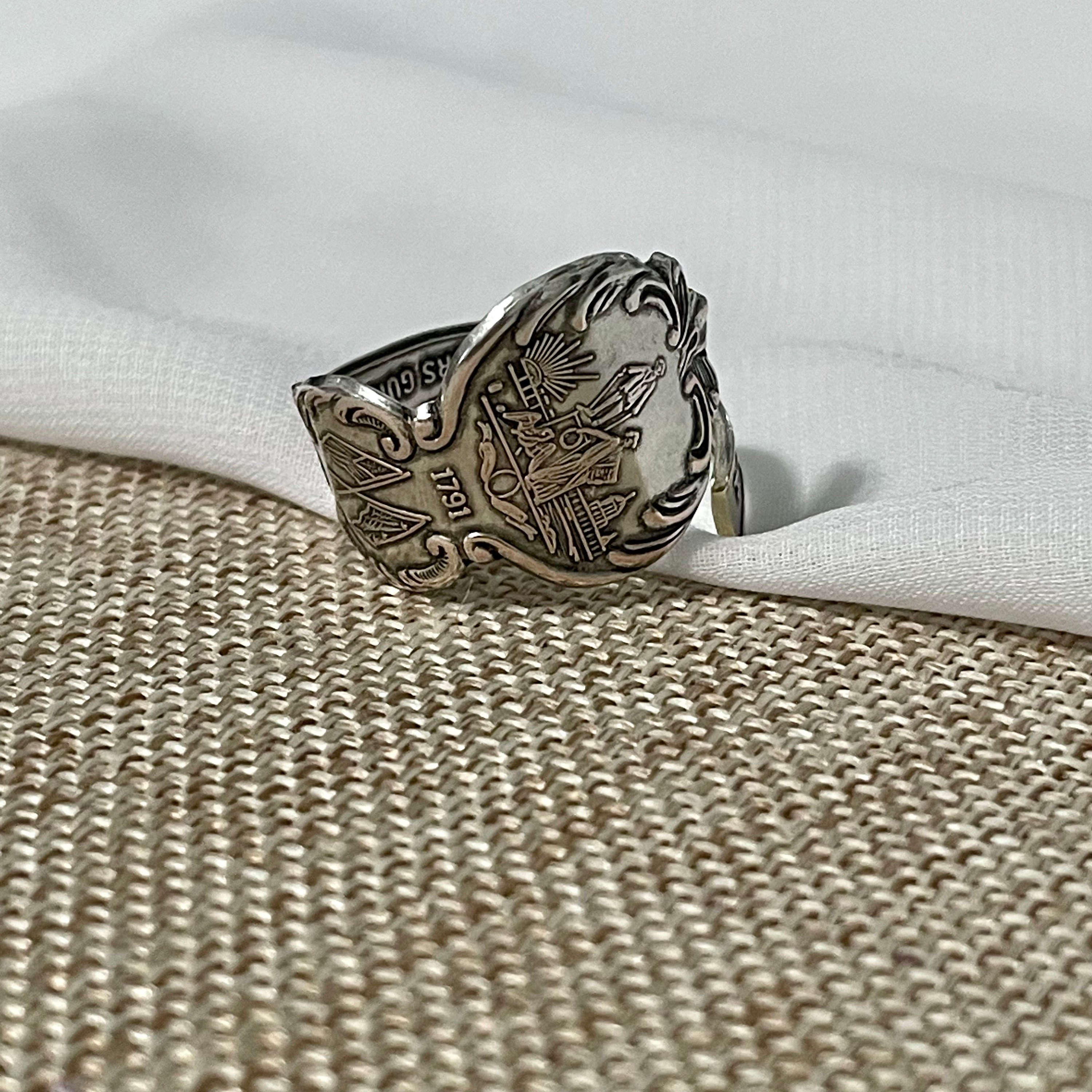 Antique Spoon Ring - Etsy
