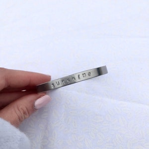Custom Hand Stamped Bracelet