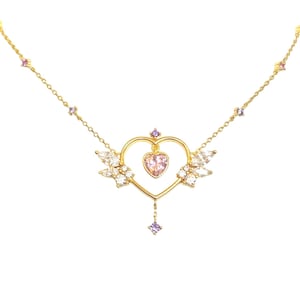 Guardian Angel Statement Necklace (Adjustable) - 925 Sterling Silver, Gold Vermeil, Birthday Anniversary Gift For Her Gold