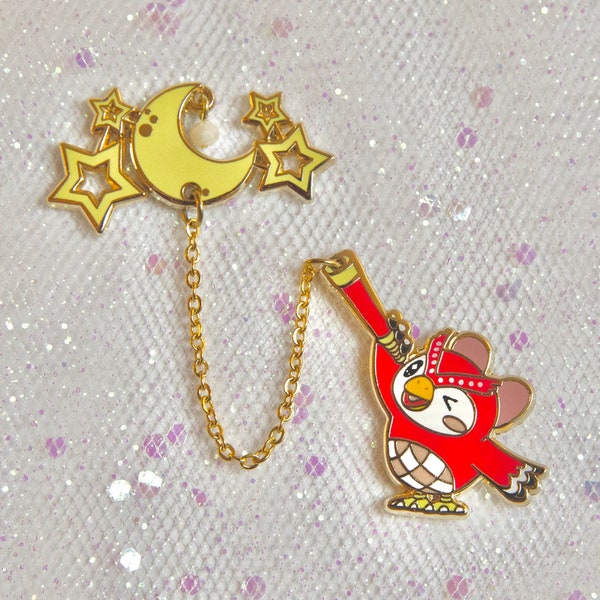 Animal Crossing Enamel Pin - Celeste Stargazer