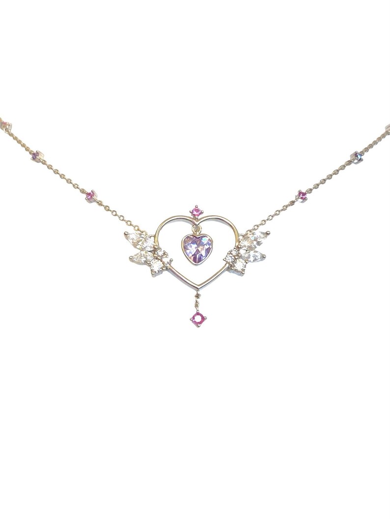 Guardian Angel Statement Necklace (Adjustable) - 925 Sterling Silver, Gold Vermeil, Birthday Anniversary Gift For Her Silver