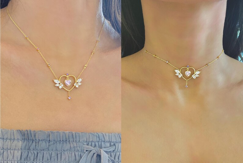 Guardian Angel Statement Necklace (Adjustable) - 925 Sterling Silver, Gold Vermeil, Birthday Anniversary Gift For Her image 3