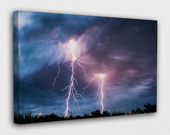 Lightning Strikes Twice Canvas Print / Canvas Art by Chris
