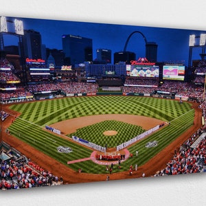  Framed Sports Art Saint Louis Sports Pictures Busch Stadium  Painting 3 Panel Wall Art Modern Wall Decor for Living Room Giclee  Gallery-Wrapped Posters and Prints, 42 Wx28 H: Posters & Prints